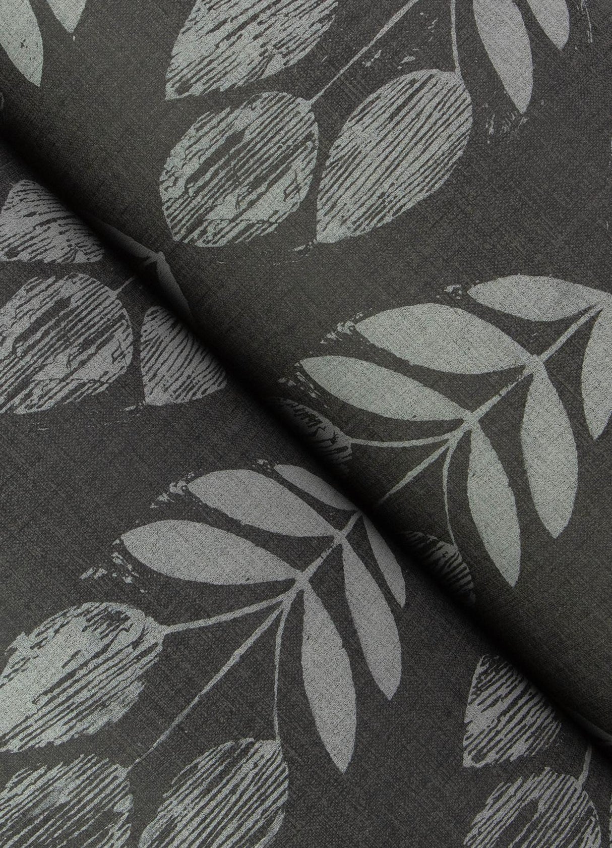 York Garland Charcoal Block Tulip Wallpaper