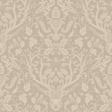 York Kiwassa Light Brown Antler Damask Wallpaper
