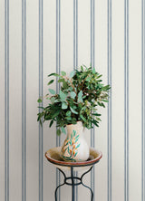 York Johnny Blue Stripes Wallpaper