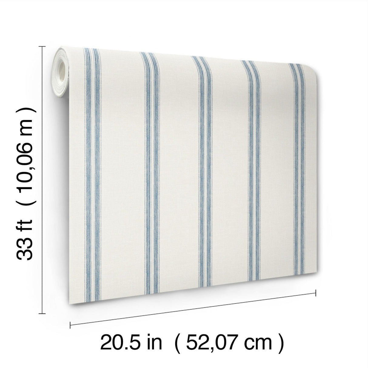 York Johnny Blue Stripes Wallpaper
