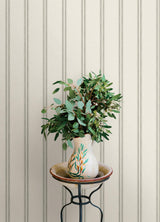 York Johnny Charcoal Stripes Wallpaper