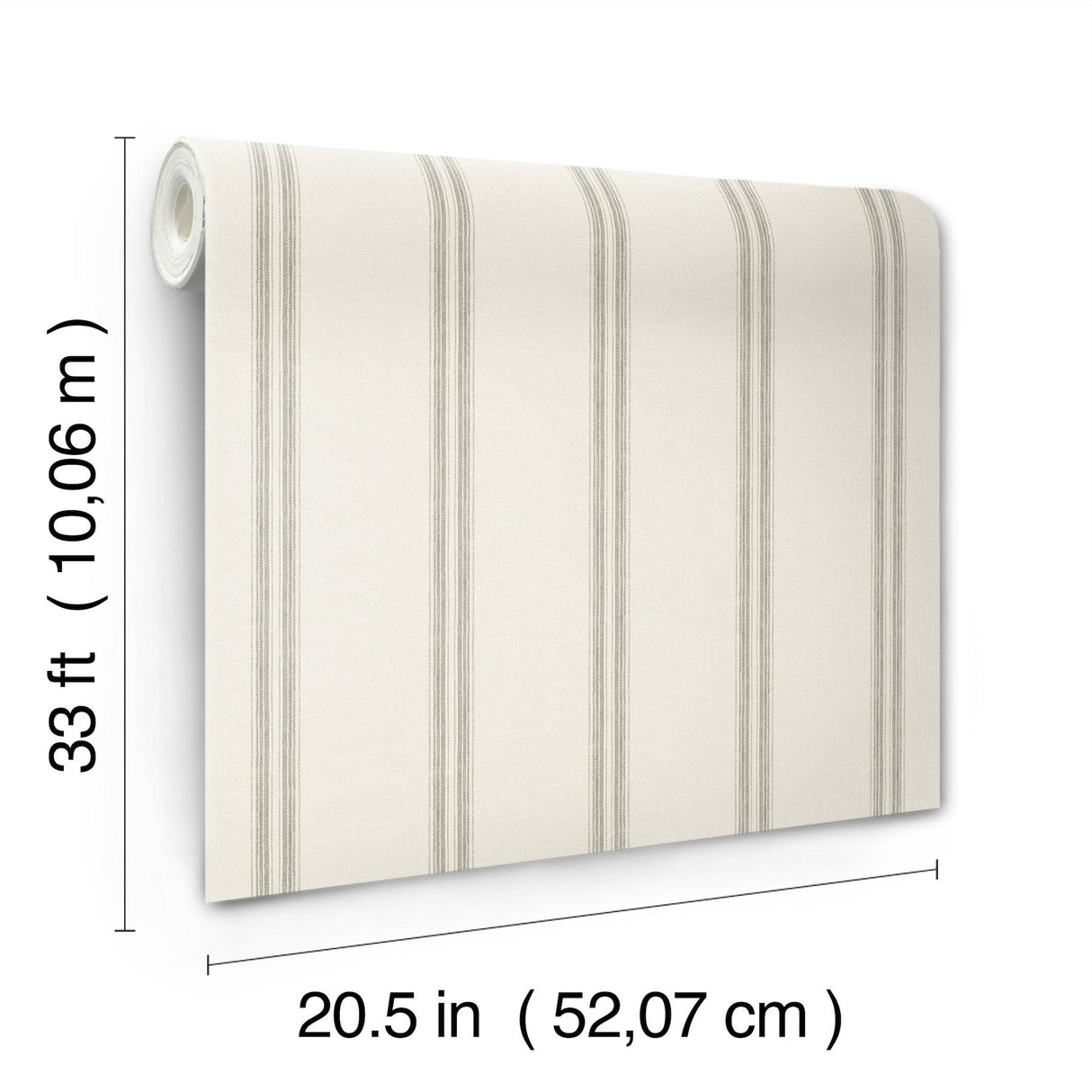 York Johnny Charcoal Stripes Wallpaper