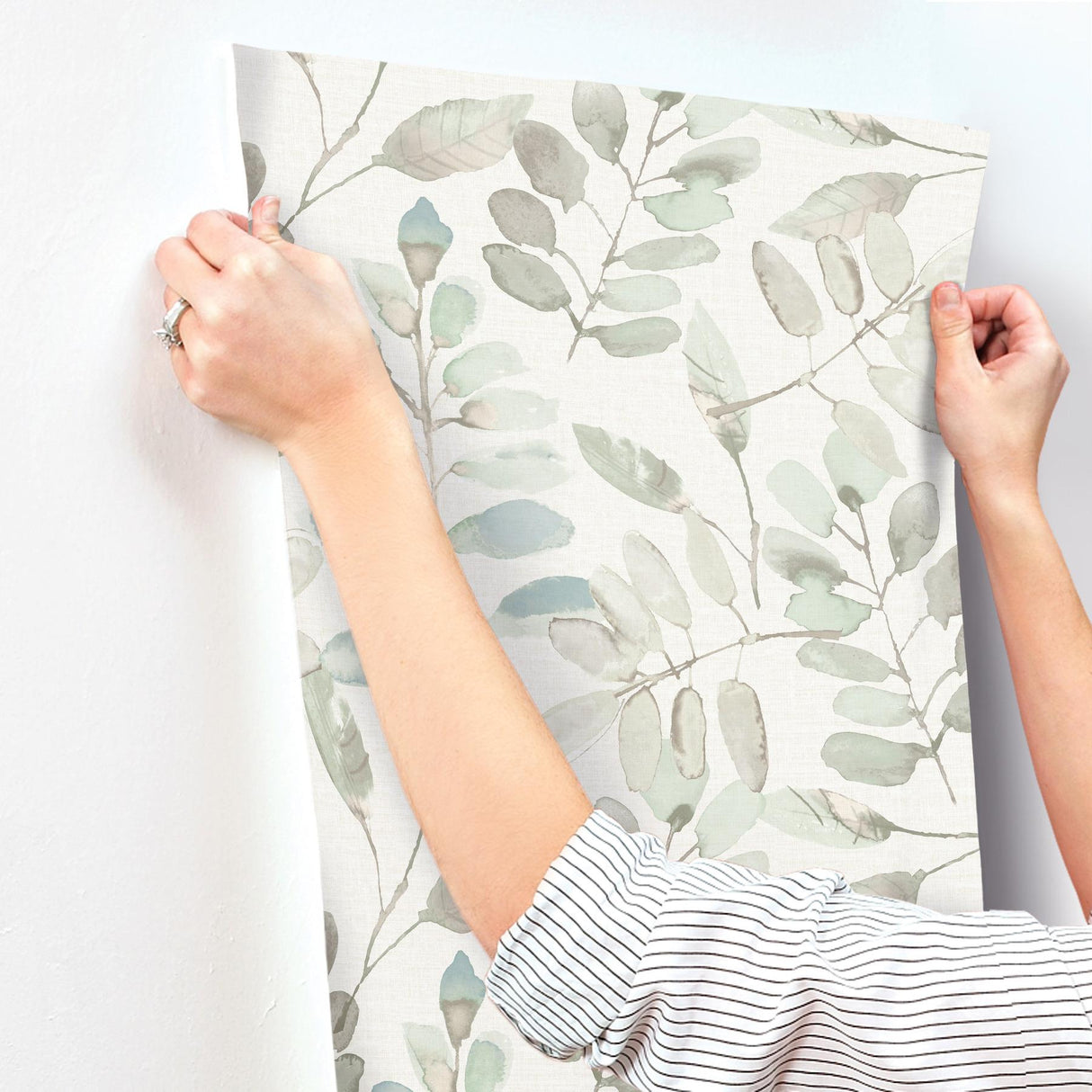 York Pinnate Mint Leaves Wallpaper