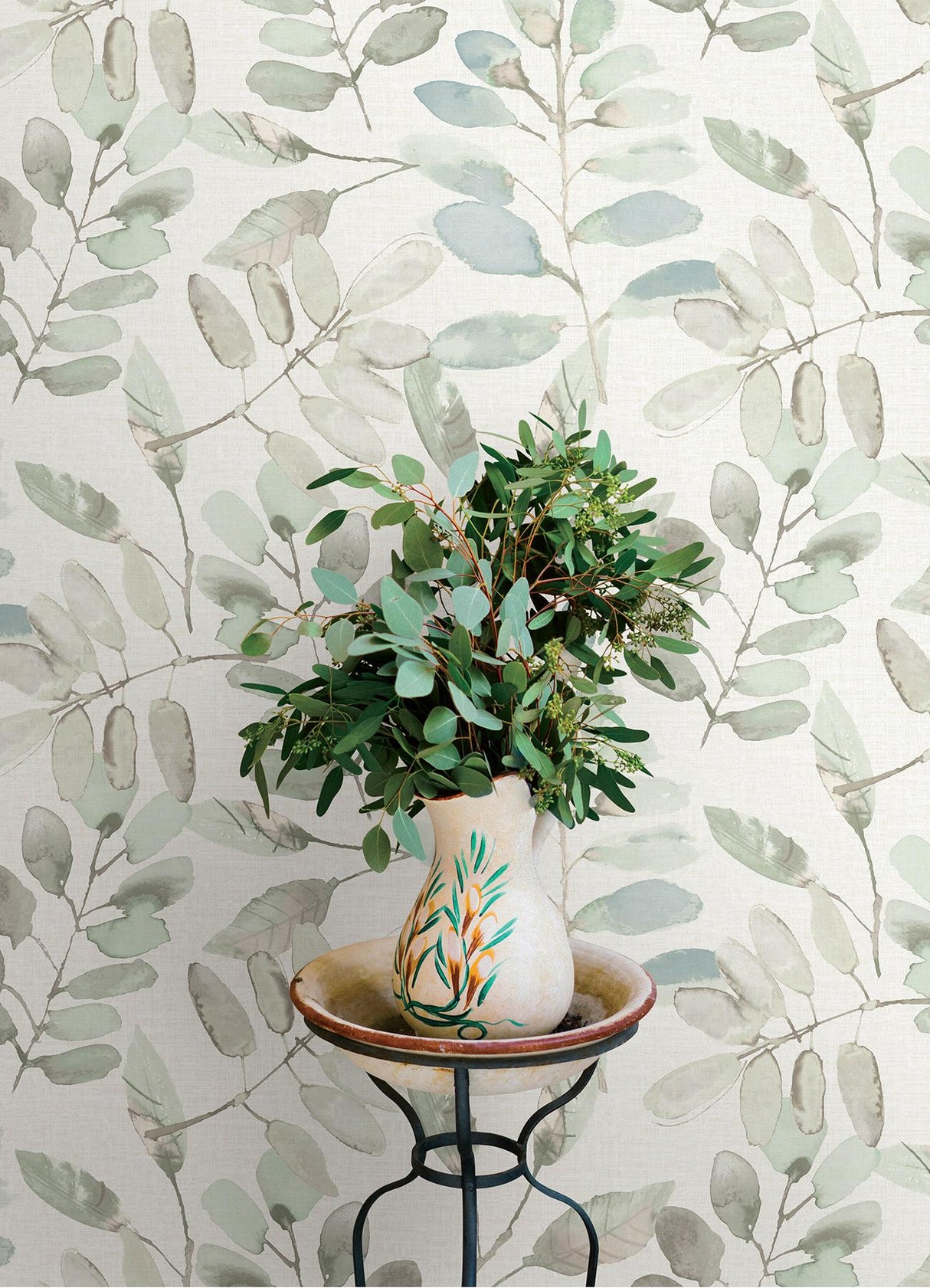 York Pinnate Mint Leaves Wallpaper