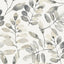 York Pinnate Charcoal Leaves Wallpaper