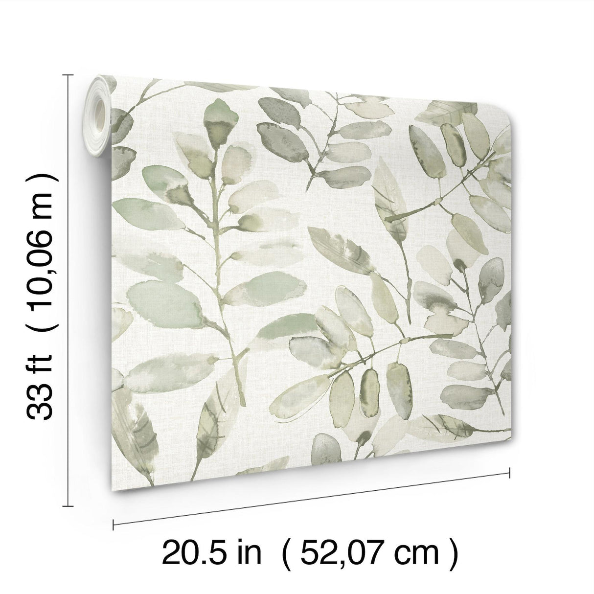 York Pinnate Green Leaves Wallpaper