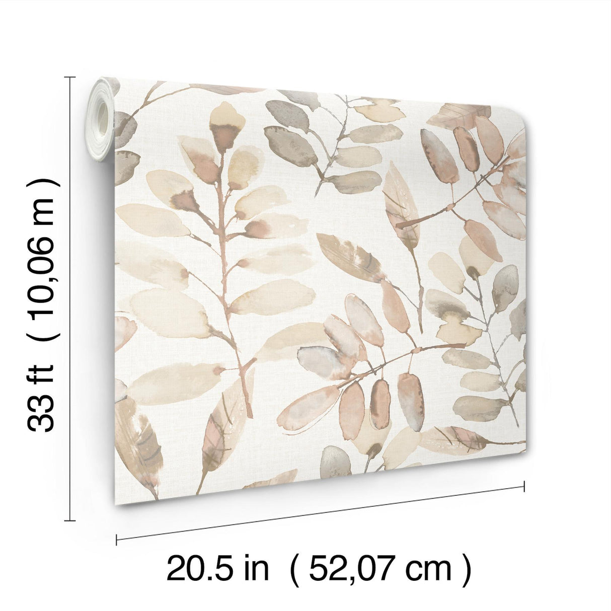 York Pinnate Salmon Leaves Wallpaper