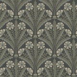 York Tap Root Charcoal Floral Damask Wallpaper