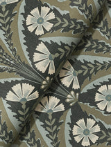 York Tap Root Charcoal Floral Damask Wallpaper