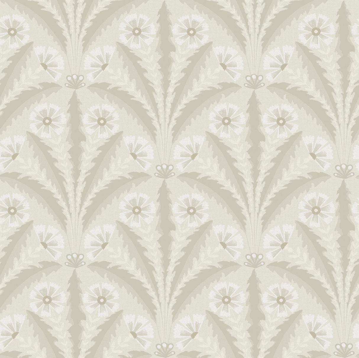 York Tap Root Beige Floral Damask Wallpaper