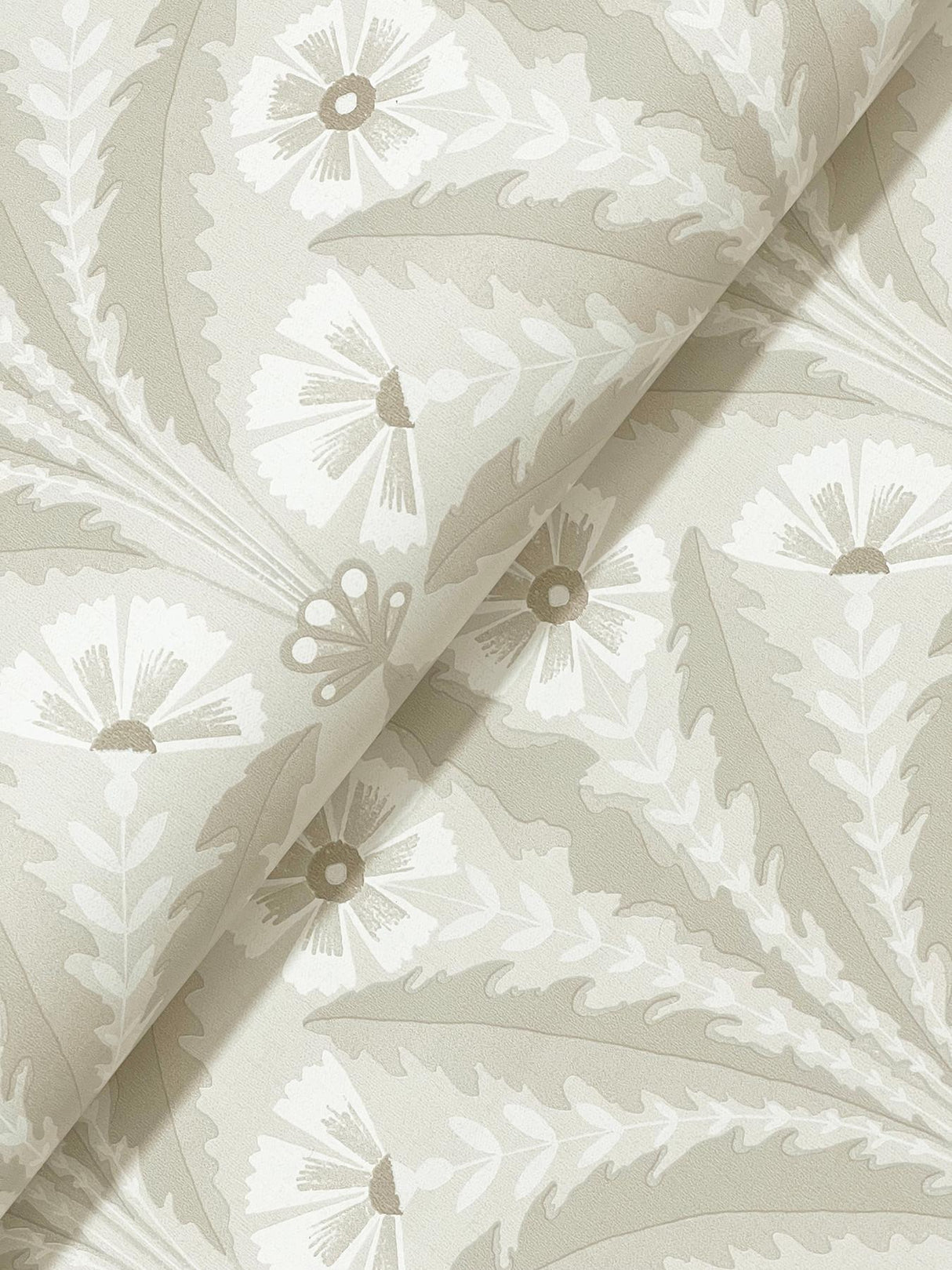 York Tap Root Beige Floral Damask Wallpaper