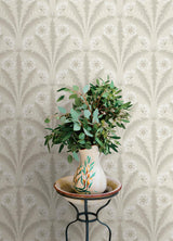 York Tap Root Beige Floral Damask Wallpaper