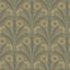 York Tap Root Green Floral Damask Wallpaper