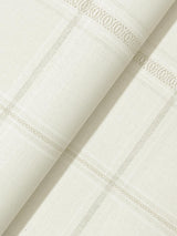 York Auberge Ivory Plaid Wallpaper