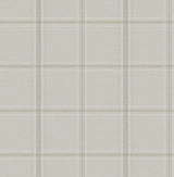 York Auberge Taupe Plaid Wallpaper