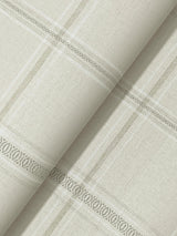 York Auberge Taupe Plaid Wallpaper
