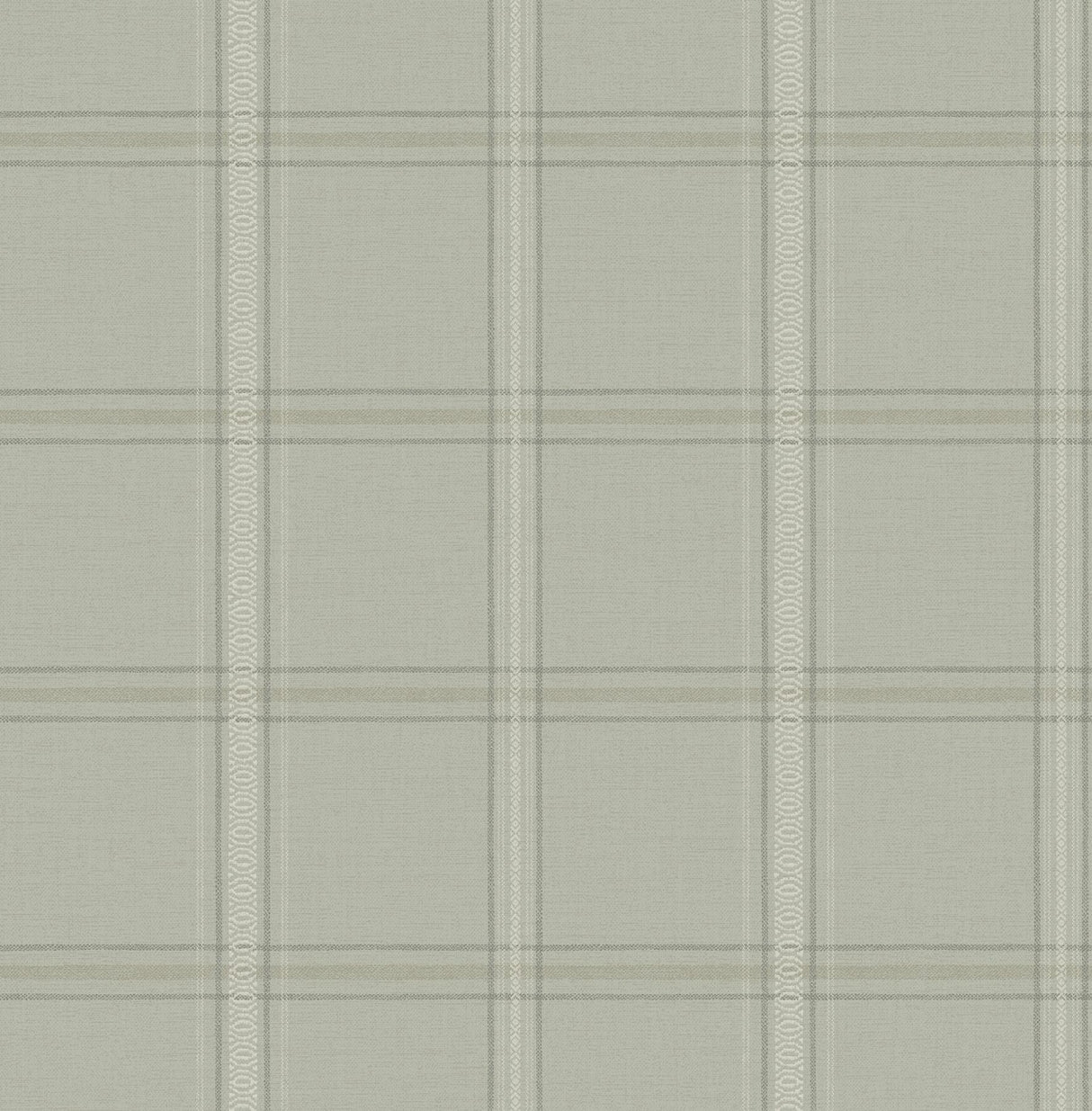 York Auberge Sage Plaid Wallpaper