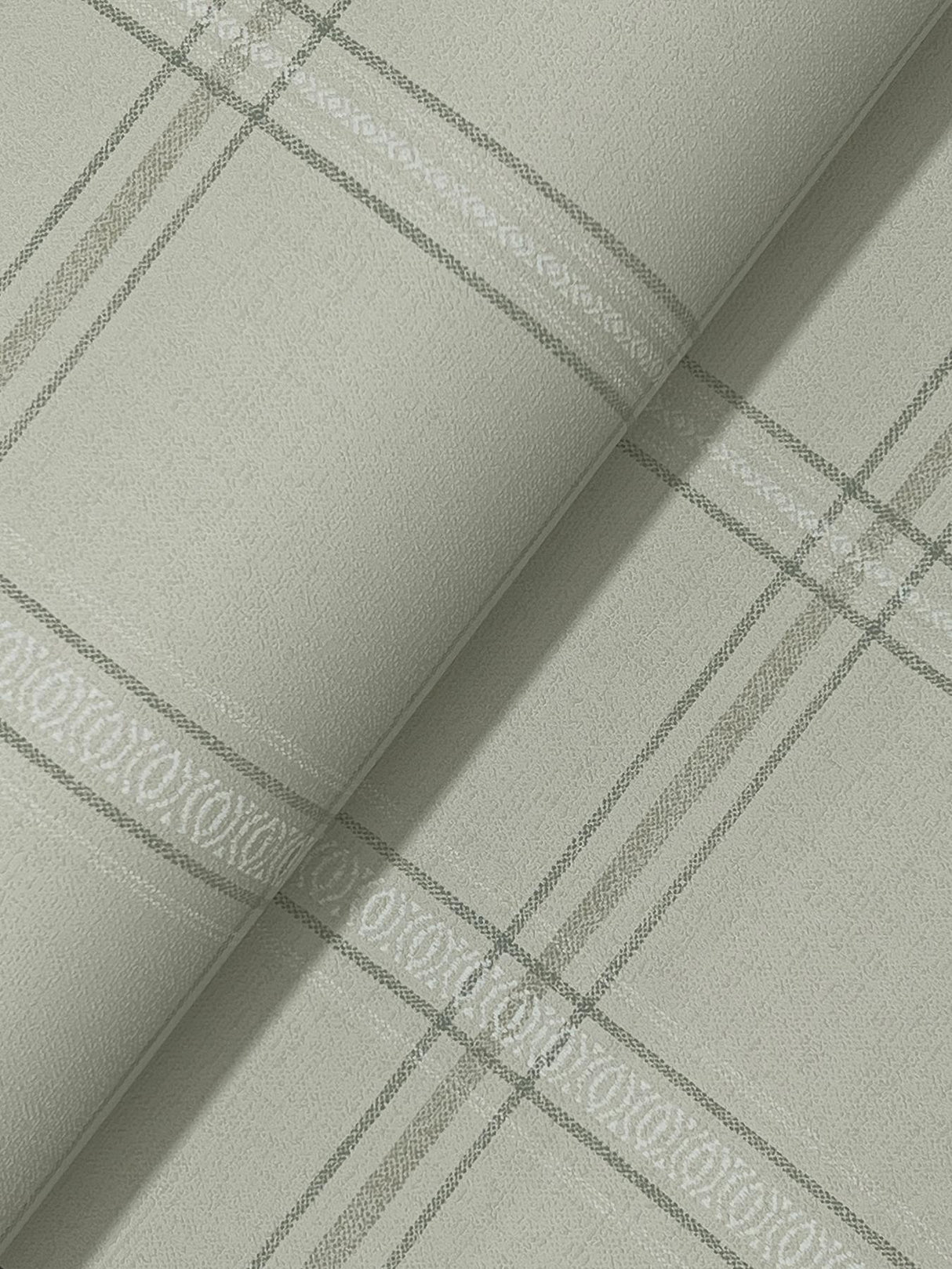 York Auberge Sage Plaid Wallpaper