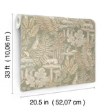 York Holt Sage Woodland Wallpaper