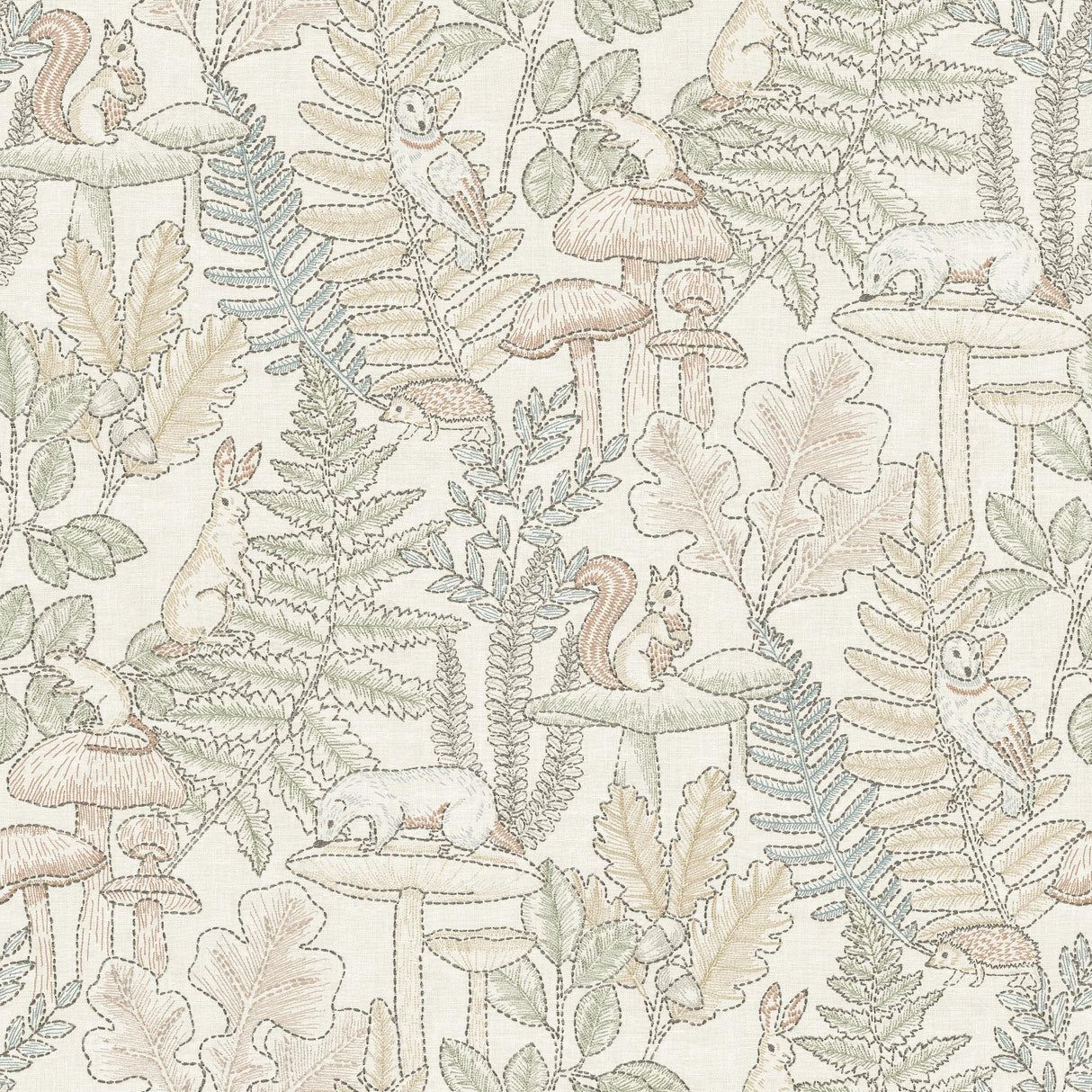 York Holt Pastel Woodland Wallpaper