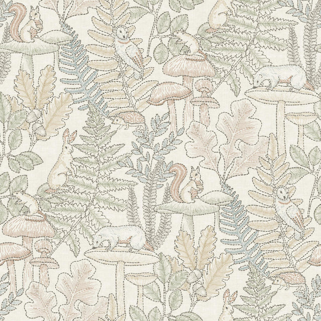 York Holt Pastel Woodland Wallpaper