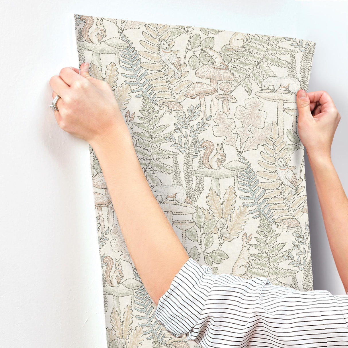 York Holt Pastel Woodland Wallpaper