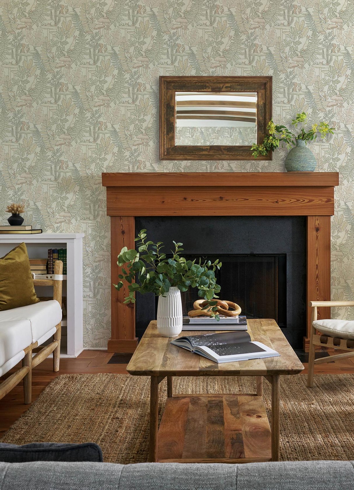 York Holt Pastel Woodland Wallpaper