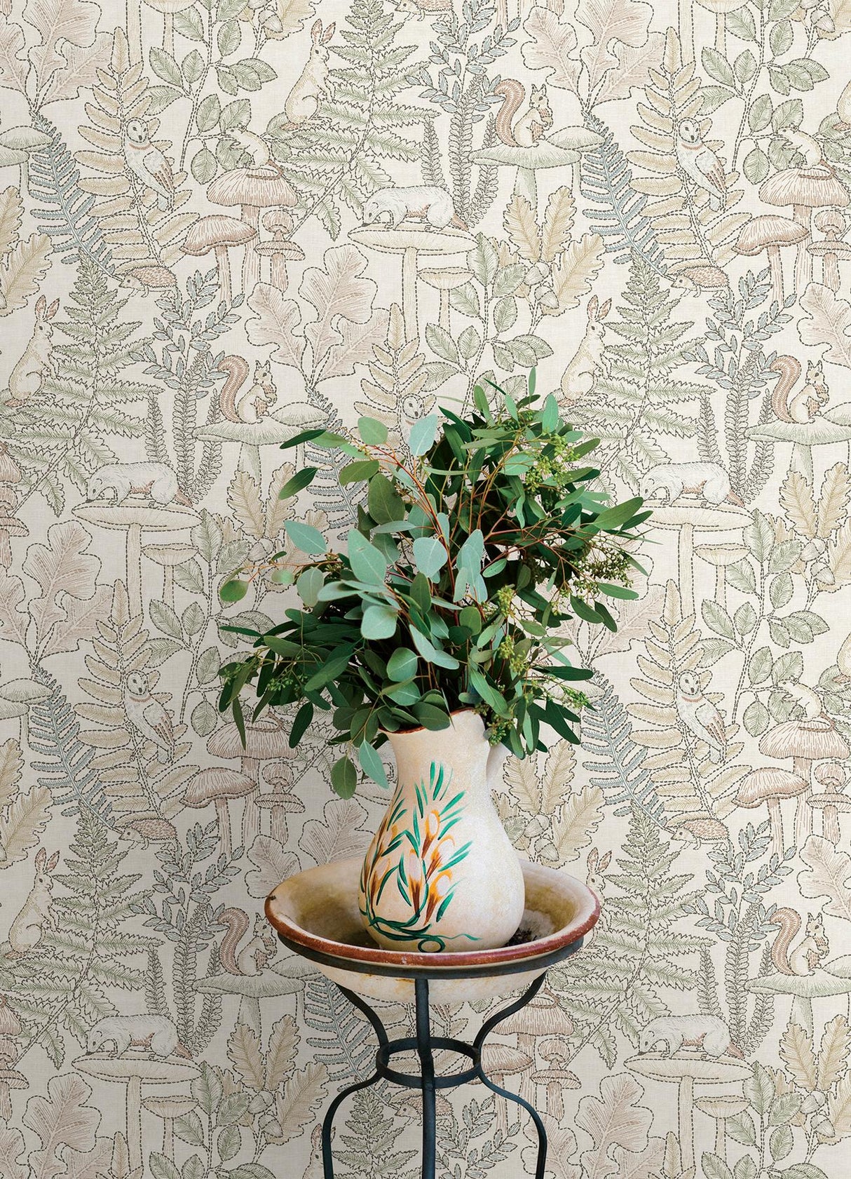 York Holt Pastel Woodland Wallpaper