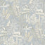 York Holt Light Blue Woodland Wallpaper