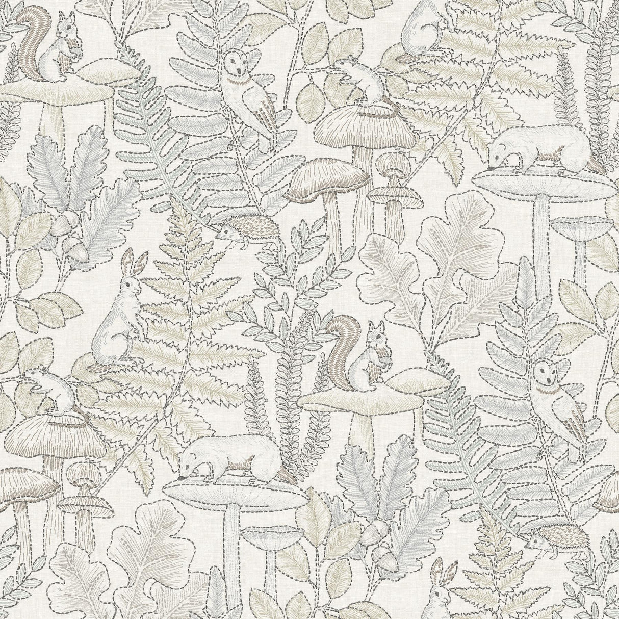 York Holt Neutral Woodland Wallpaper