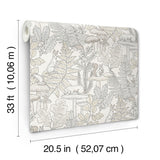 York Holt Neutral Woodland Wallpaper