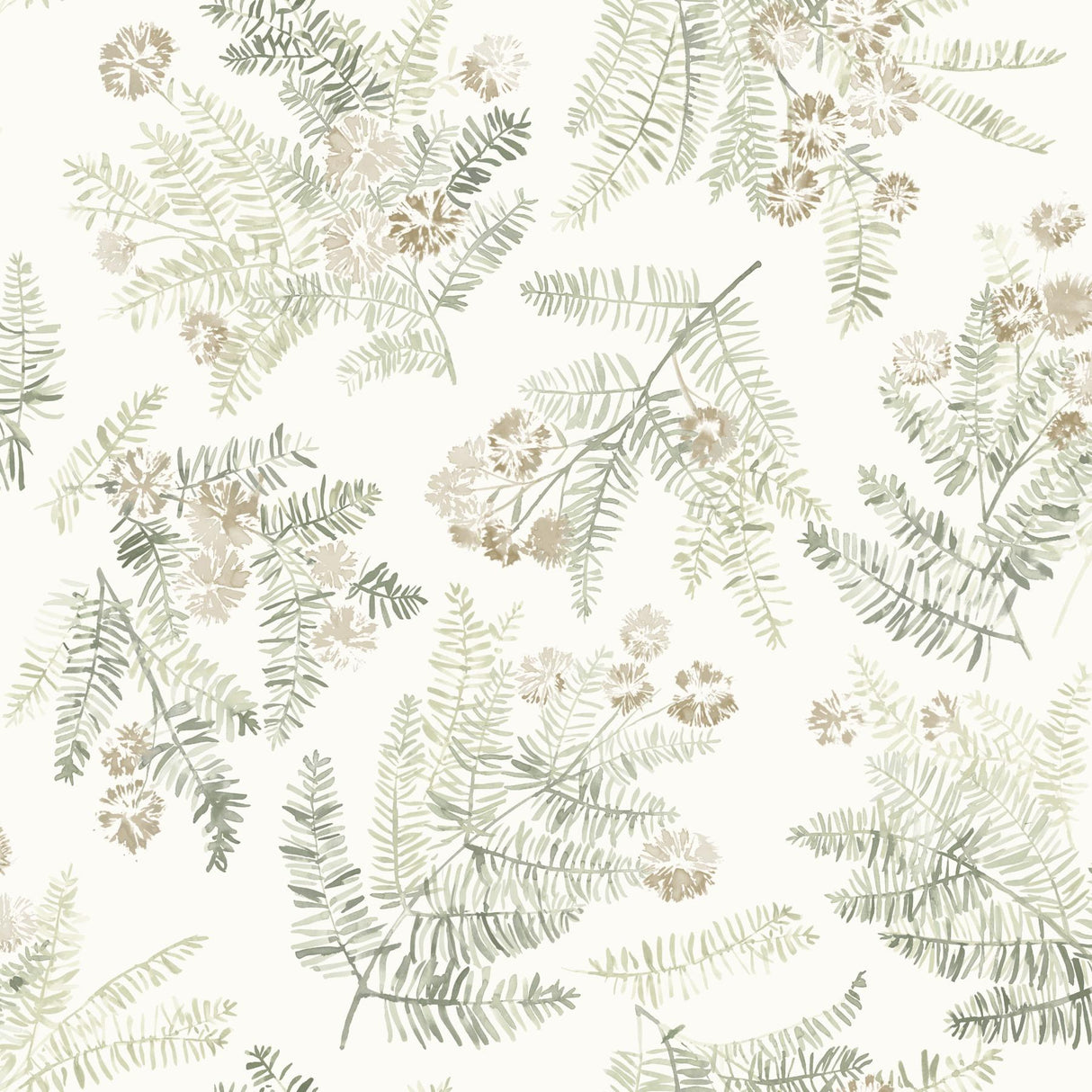 York Frith Green Botanical Wallpaper