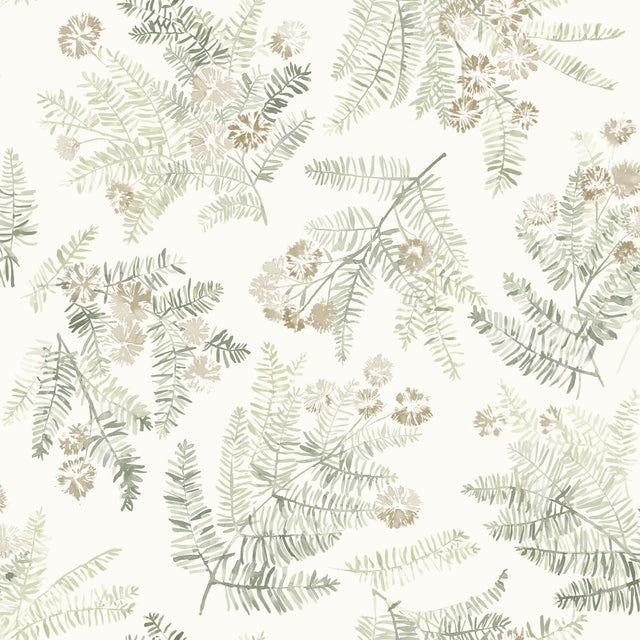 York Frith Green Botanical Wallpaper