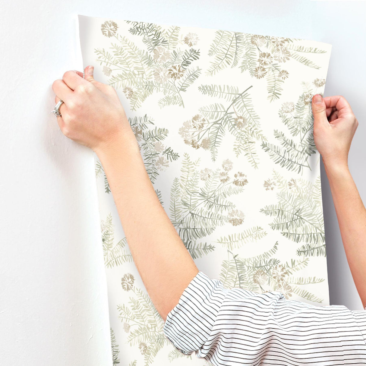 York Frith Green Botanical Wallpaper