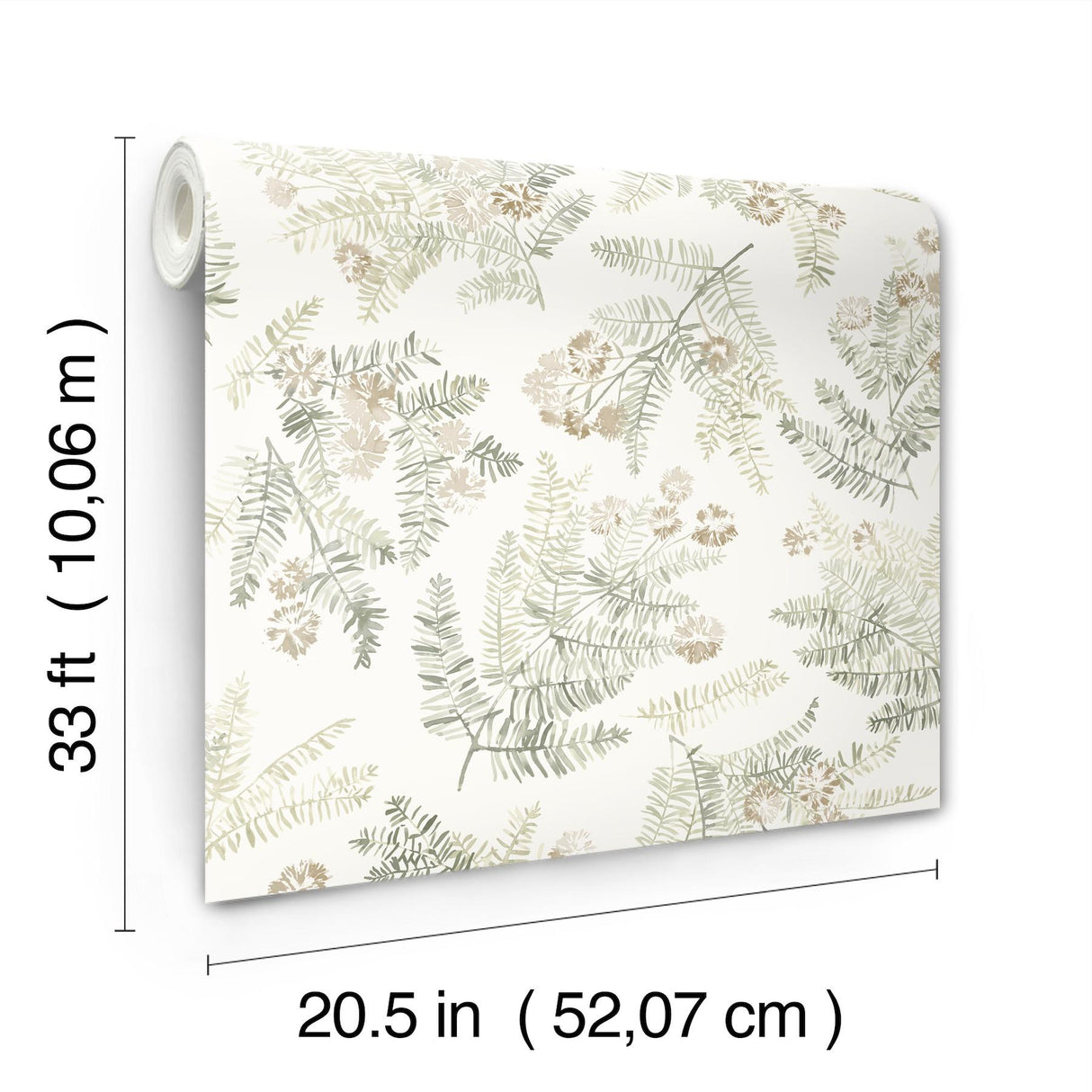 York Frith Green Botanical Wallpaper