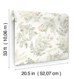 York Frith Green Botanical Wallpaper