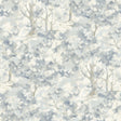 York Thicket Blue Forest Wallpaper