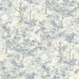 York Thicket Blue Forest Wallpaper