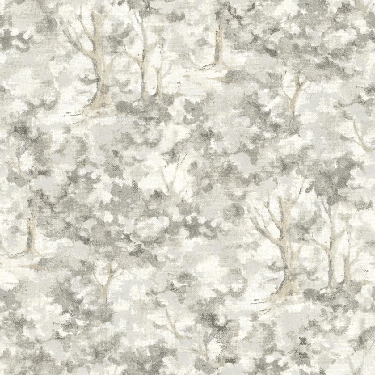 York Thicket Charcoal Forest Wallpaper