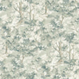 York Thicket Teal Forest Wallpaper