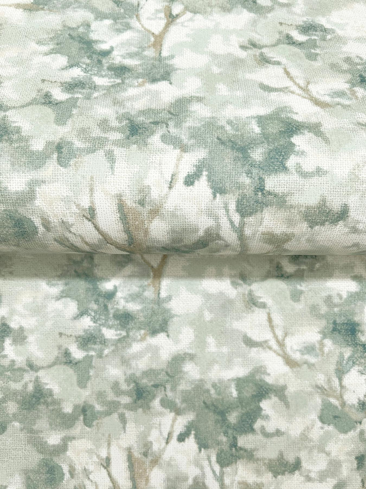 York Thicket Teal Forest Wallpaper