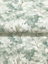 York Thicket Teal Forest Wallpaper