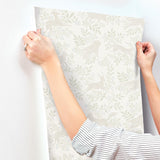 York Revelry White Forest Frolic Wallpaper