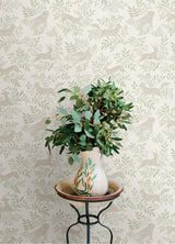 York Revelry White Forest Frolic Wallpaper