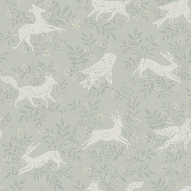 York Revelry Sage Forest Frolic Wallpaper