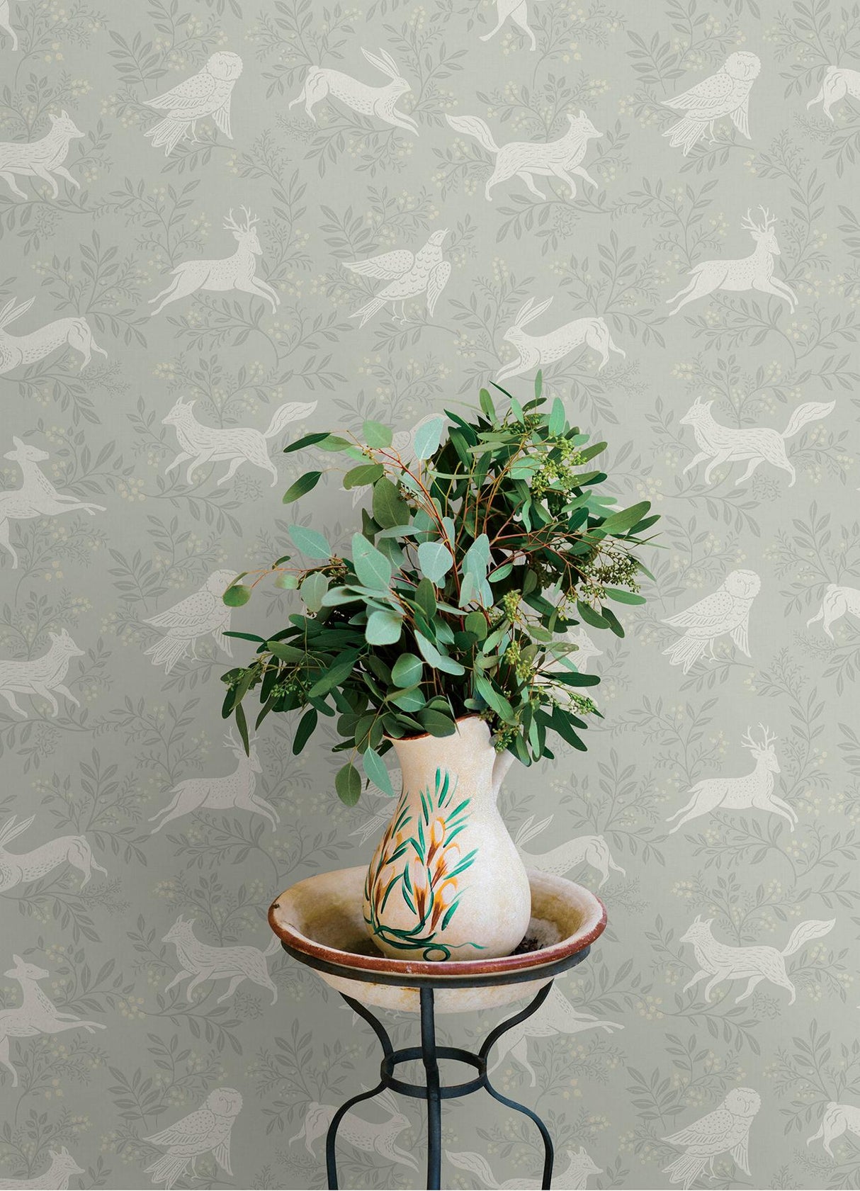York Revelry Sage Forest Frolic Wallpaper
