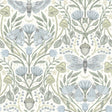 York Mystic Moth Sky Blue Forest Magic Wallpaper
