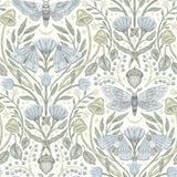 York Mystic Moth Sky Blue Forest Magic Wallpaper