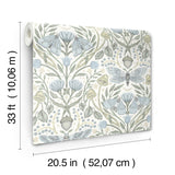 York Mystic Moth Sky Blue Forest Magic Wallpaper