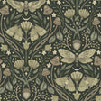 York Mystic Moth Dark Green Forest Magic Wallpaper